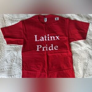Brand New Red Latinx Pride T-Shirt Size Small